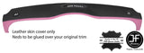 BLACK & PINK TOP DASHBOARD LEATHER COVER FOR BMW MINI R50 R53 01-06 STYLE 2