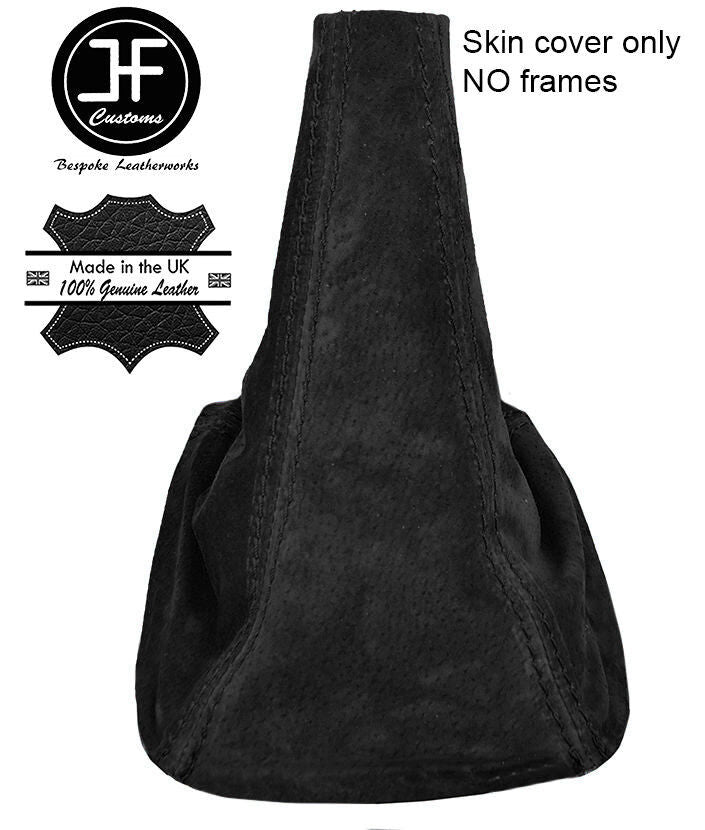 BLACK REAL SUEDE FITS MITSUBISHI LANCER COLT MIRAGE 96-03 GEAR GAITER CUSTOM NEW