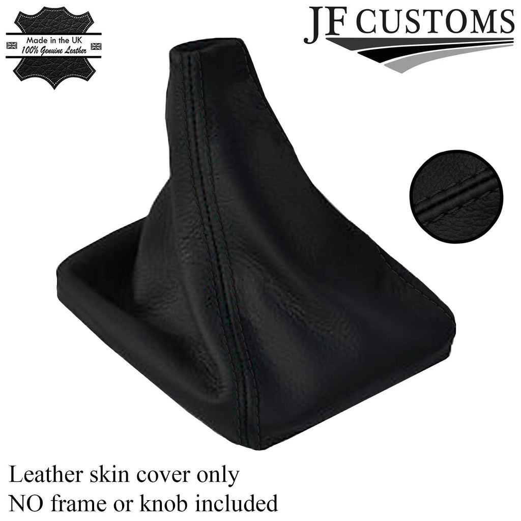 FITS TRANSIT MK7 06-14 BLACK LEATHER GEAR GAITER black stitch CUSTOM NEW