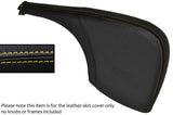 YELLOW STITCH LEATHER SKIN HANDBRAKE GAITER FITS MERCEDES SPRINTER 06-13