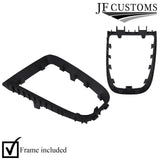 D RED LEATHER GEAR SURROUND COVER+PLASTIC FRAME FOR VAUXHALL ASTRA MK6 J 09-15