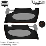 TAN STITCH LEATHER & SUEDE COVERS FOR BMW MINI R50 R53 01-06 TOP RECOVERY KIT