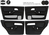 BROWN STITCH 4X DOOR CARD KIT LEATHER COVERS FOR FORD SIERRA RS COSWORTH JF1