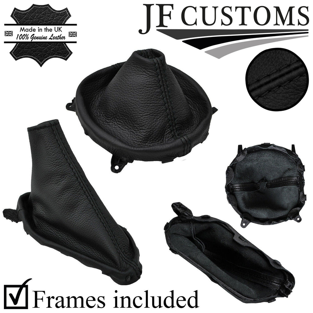 BLACK STITCH LEATHER GEAR + HANDBRAKE + FRAMES FOR MAZDA MX5 MK4 2015-2018