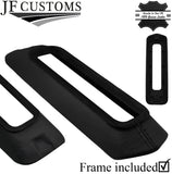 BLACK STITCH LEATHER HANDBRAKE BASE+FRAME FOR VW GOLF MK2 MKII GTI G60 RALLYE