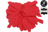 LARGE RED LEATHER FULL 40 SQ FT HIDE QUALITY TOP GRAIN GENUINE LEATHER