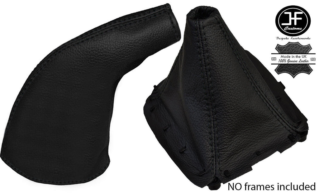 BLACK STITCH LEATHER GEAR & HANDBRAKE GAITER FITS MAZDA MX5 MIATA EUNOS MK1