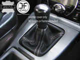 WHITE STITCH FOR MAZDA MX5 MK1 89-97 LEATHER GAITER GEAR SHIFT BOOT CUSTOM MADE