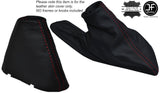 RED STICH LEATHER AUTO AUTOMATIC GEAR HANDBRAKE GAITER FITS BMW E39 1995-2003