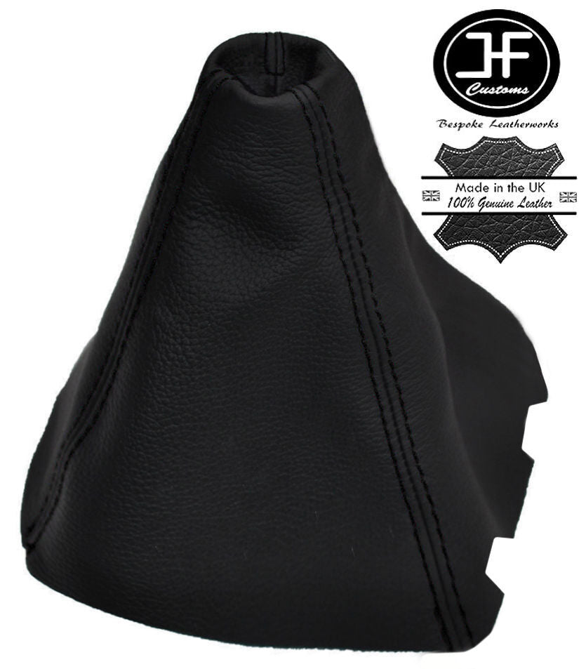 BLACK STITCH REAL LEATHER MANUAL GEAR GAITER FITS SKODA FABIA I RS 1999-2007