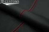 RED STITCH ITALIAN LEATHER ARMREST COVERS FOR BMW 6 SERIES F12 F13 F06 11-18