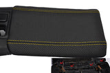 FITS HONDA S2000 2004-2009 ARMREST COVER IN PERFORATED LEATHER YELLOW STITCH