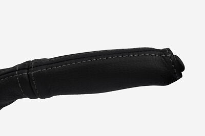 grey stitch FITS BMW E46 98-06 HANDBRAKE HANDLE LEATHER COVER ONLY CUSTOM NEW