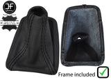 BLACK STITCH AUTOMATIC LEATHER GEAR WITH PLASTIC FRAME FOR BMW E90 E91 E92 E93