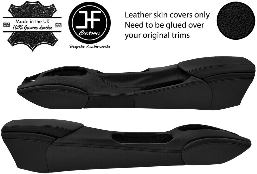 BLACK BLACK FULL CENTRE CONSOLE LEATHER COVERS FITS PORSCHE BOXSTER 986 96-04