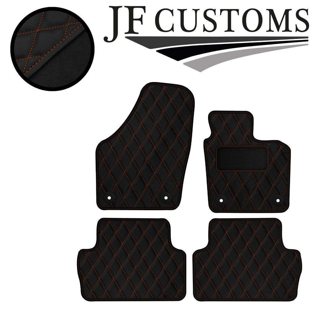TAN DIAMOND VINYL 4X TAILORED FLOOR CARPET FOR SEAT ALHAMBRA MK2 10-20 JF1