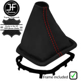 RED STITCH LEATHER MANUAL GEAR GAITER + FRAME FOR RENAULT TALISMAN 15-20