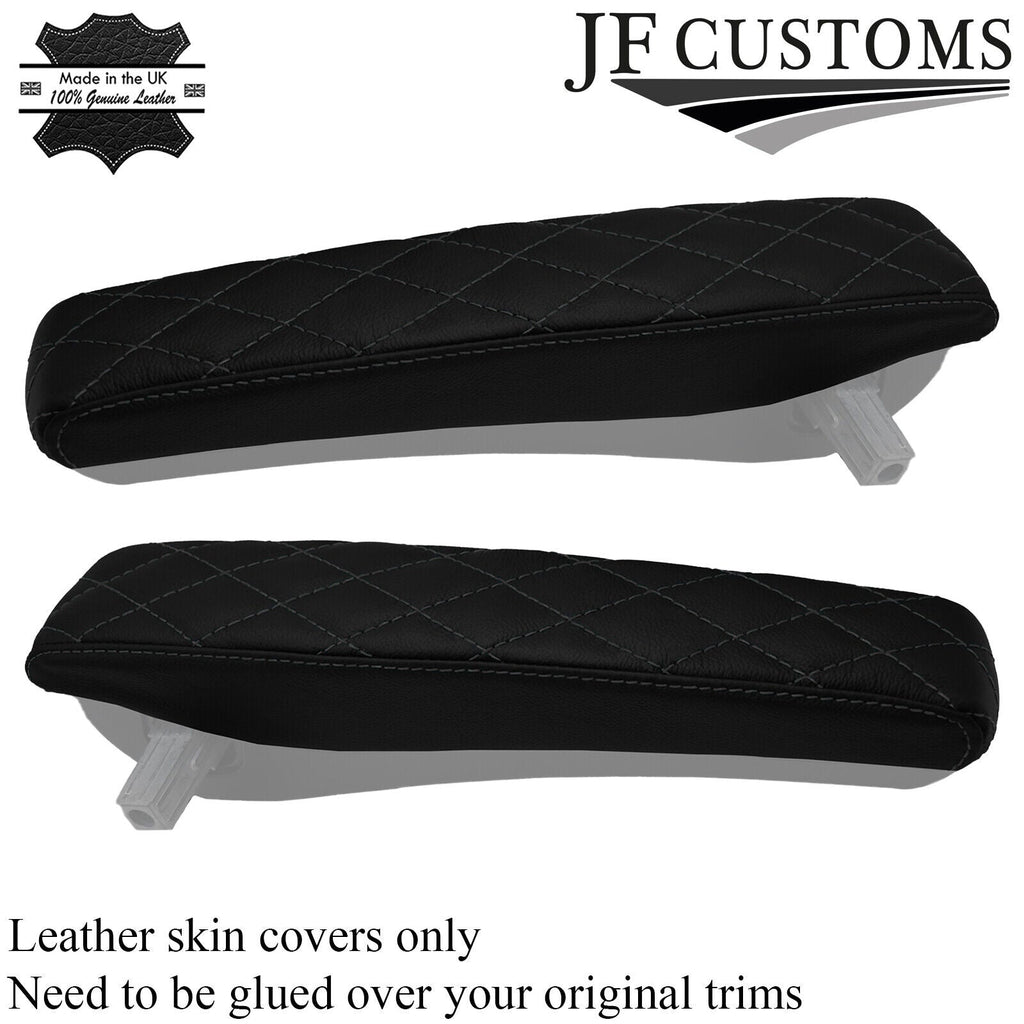 JF2 D GREY DIAMOND STITCH 2X ARMREST COVER FOR MERCEDES VITO VIANO W447 14-21