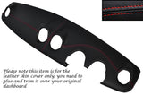 RED STITCH DASH LEATHER SKIN COVER FITS SMART FORFOUR 2004-2007 CUSTOM NEW