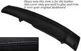 BLACK STITCH DASH DASHBOARD LEATHER SKIN COVER FITS RENAULT CLIO MK1 1990-1998
