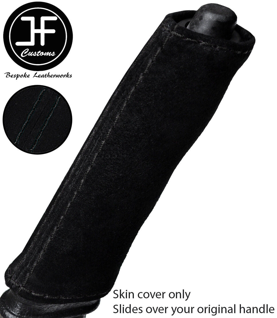 BLACK STITCH SUEDE HANDBRAKE HANDLE COVER FOR FORD MONDEO MK1 MK2 1993-2000