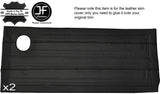 BLACK STITCH 2X FULL FRONT DOOR CARD LEATHER COVERS FITS FORD CORTINA MK2 COUPE