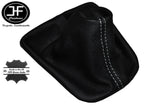 WHITE STITCHING FITS TOYOTA AYGO CITROEN C1 PEUGEOT 107 GEAR GAITER LEATHER
