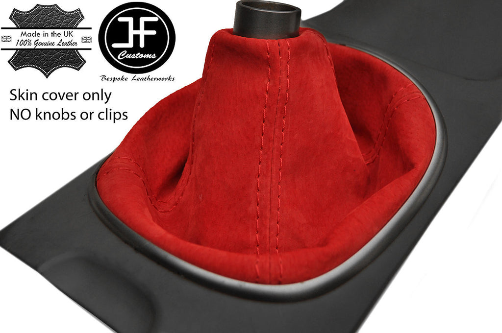 RED REAL SUEDE FITS HONDA INTEGRA DC5 2001-2006 GEAR GAITER SHIFT BOOT