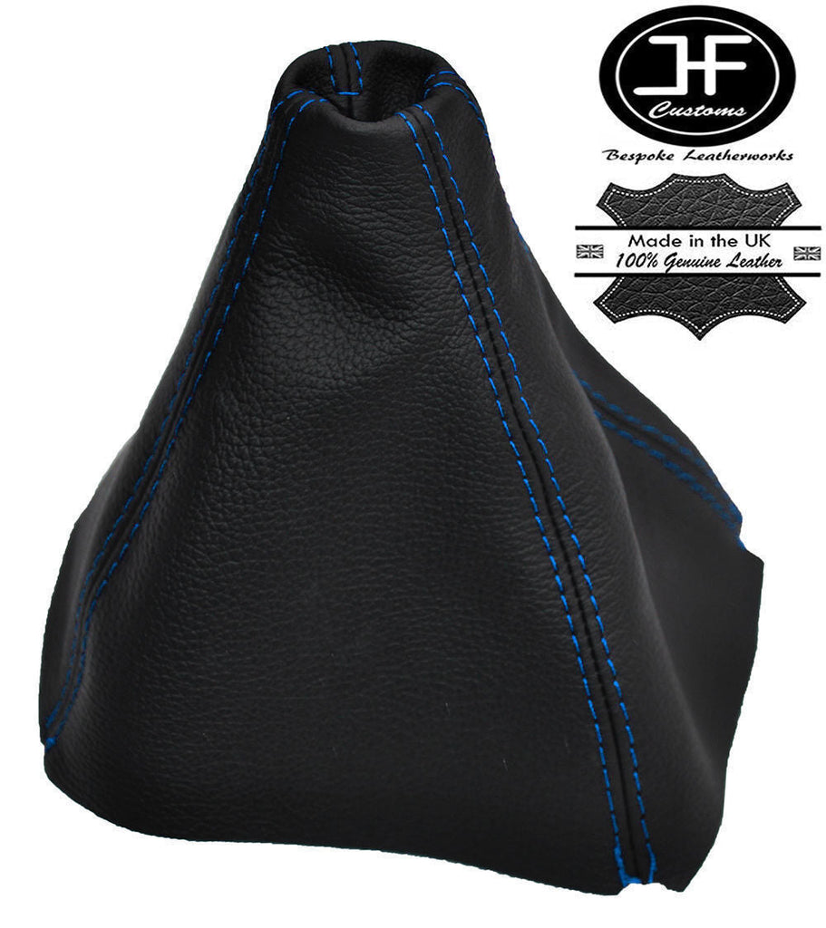 BLUE STITCHING MANUAL LEATHER GEAR STICK GAITER FITS FORD GALAXY 2009-2015