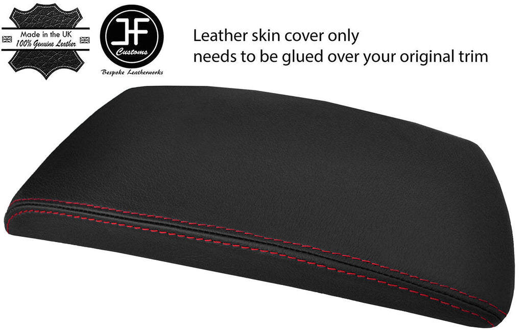 RED STITCHING TOP GRAIN REAL LEATHER ARMREST LID COVER FOR BMW X3 E83 03-10