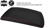 RED STITCHING TOP GRAIN REAL LEATHER ARMREST LID COVER FOR BMW X3 E83 03-10