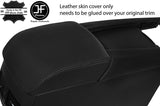 BLACK STITCHING ARMREST LID REAL LEATHER COVER FITS MAZDA 6 2015-2018 CUSTOM NEW
