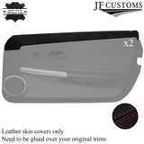 DARK RED STITCH 2X TOP FRONT DOOR CAPPING COVERS FOR CHRYSLER CROSSFIRE 04-08