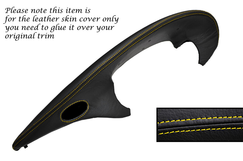 YELLOW STITCH DASH SPEEDO INSTRUMENT LEATHER SKIN COVER FITS PORSCHE 986 BOXSTER