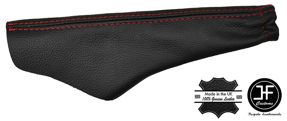 RED STICH LEATHER HANDBRAKE SLEEVE GAITER FOR VAUXHALL ASTRA MK2 OPEL KADETT