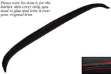 RED STITCH TOP DASH DASHBOARD LEATHER SKIN COVER FITS BMW E9 1968-1975