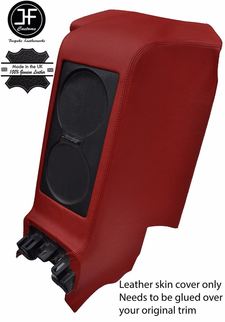 DARK RED REAR CENTRE SUBWOOFER PANEL REAL LEATHER COVER FITS GT-R R35 2008-2017