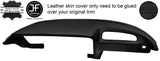 BLACK STITCHING DASH DASHBOARD REAL LEATHER COVER FITS OPEL GT CLASSIC 68-73