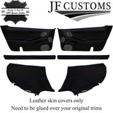 BLUE  STITCH LEATHER COVERS FOR  NISSAN 300ZX Z32 FULL INTERIOR RECOVERY KIT ST2