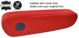 RED LEATHER 1X DRIVER SEAT ARMREST COVER FOR BMW E23 E28 5 & 7 SERIES CUSTOM NEW