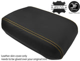 YELLOW STITCHING REAL LEATHER ARMREST LID COVER FOR JEEP GRAND CHEROKEE 93-98