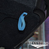L BLUE LEATHER TAILGATE BOOT PULL STRAP HANDLE FITS FIAT 500 ABARTH 07-16