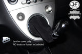 BLACK STITCH BLACK SUEDE GEAR GAITER FITS HONDA CIVIC EP3 TYPE R 01-05+FRAME