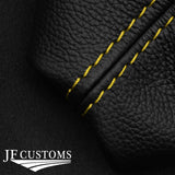 YELLOW STITCHING LEATHER GEAR & HANDBRAKE GAITER FITS MG MGTF TF 2002-2005