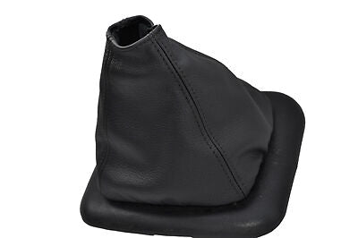 black stitch FITS TRANSIT MK6 BLACK LEATHER GEAR GAITER FITS OVER RUBBER GAITER