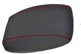 FITS VAUXHALL VECTRA B LEATHER ARMREST COVER RED STITCH CUSTOM NEW MADE IN UK