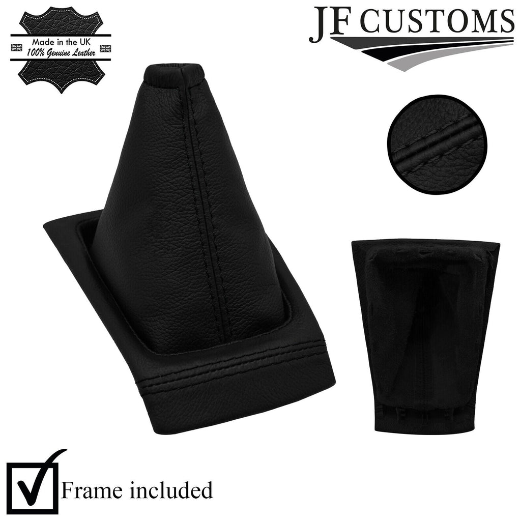 BLACK STITCH GEAR GAITER GEAR SURROUND + FRAME FITS NISSAN MICRA K14 MK5 17-19