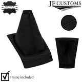BLACK STITCH GEAR GAITER GEAR SURROUND + FRAME FITS NISSAN MICRA K14 MK5 17-19