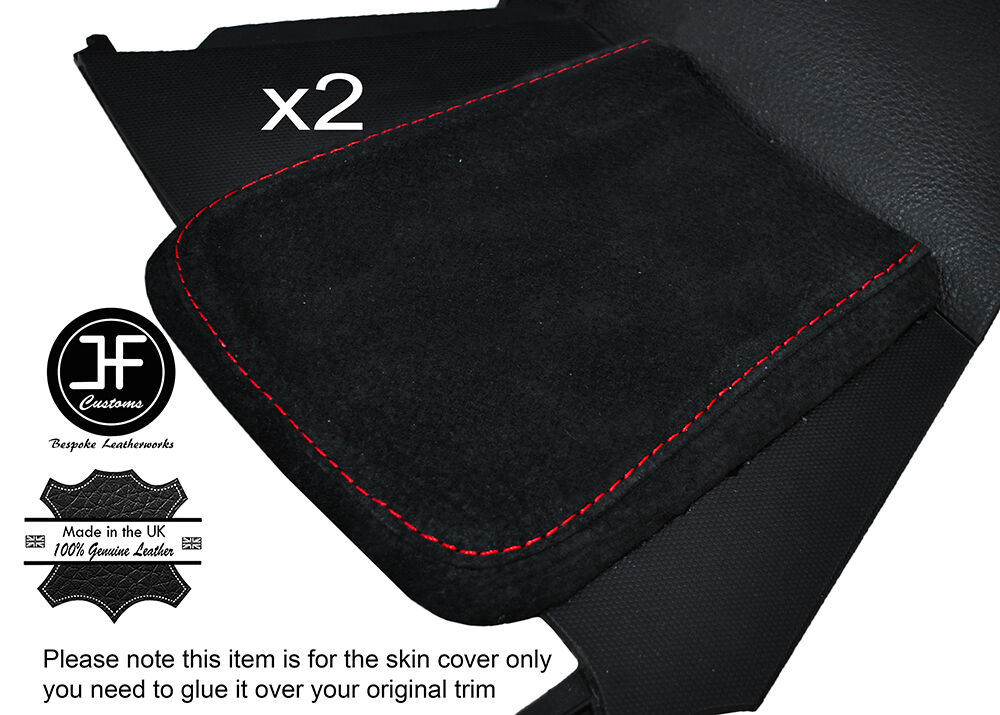 RED STITCHING 2X KNEE PADS SUEDE COVERS FITS 350Z 2006-2009 CUSTOM NEW