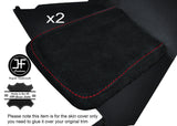 RED STITCHING 2X KNEE PADS SUEDE COVERS FITS 350Z 2006-2009 CUSTOM NEW